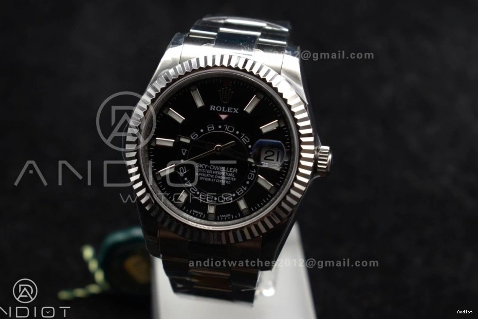 1:1 904L A 326934 SS Black Sky-Dweller SS ZF Best on Edition Dial 1087 EasyCare Bracelet 0719